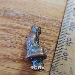 Thai Buddha Amulet Lp In Handmade Real Silver Case