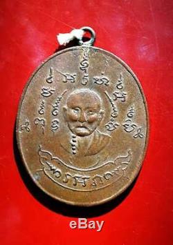 Thai Buddha Amulet Magic LP REUNE Powerful Lucky For Life Protection Talisman