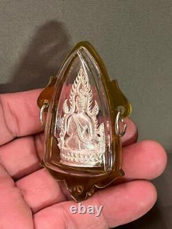 Thai Buddha Amulet Pendant Phra Phuttha Chinnarat Happy Life & Protect You