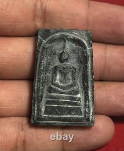 Thai Buddha Amulet Pendant Talisman Wealth Phra Somdej LP Toh Stone Relics M112