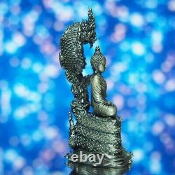 Thai Buddha Amulet Phra Kring Kandhanagaraj Mini Statue Silver Wat SaDan #256