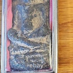 Thai Buddha Amulet Phra Nak Prok Very Rare set in Stainless case