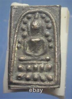 Thai Buddha Amulet Phra Somdaj Rakhang Lang Khon (Back Yant) Old RareThailand