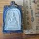 Thai Buddha Amulet Phra Somdej Toh set in old antique silver case