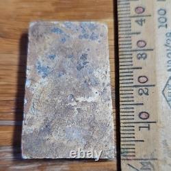 Thai Buddha Amulet Phra Somdej Toh set in old antique silver case