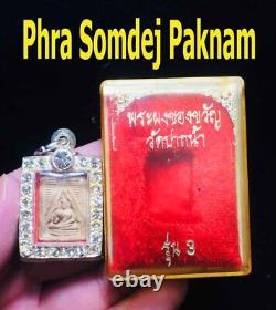 Thai Buddha Amulet Phra Somdej Wat Paknam Magic Luck Charm Tailsman