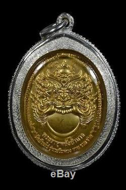 Thai Buddha Amulet Rare Phra Lp. Koon Gold Dragon Magic Monk Wat Banrai Prefect
