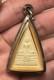 Thai Buddha Amulet Triangle Pendant in Case Buddhist Religious Collectible