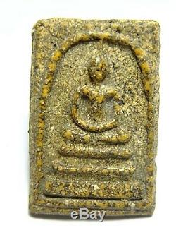 Thai Buddha Amulet Very Rare Certificate Phra Antique Clay Somdej Toh Wat Rakang