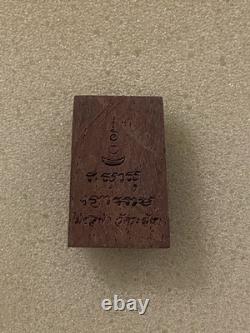 Thai Buddha Amulet Wood Carved Somdej Style Pendant