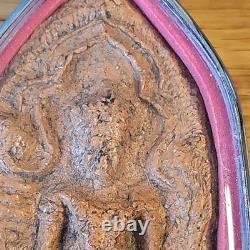 Thai Buddha Khun Phan Luck For Love For Men Amulet, Set In Stainless Steel Case