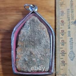 Thai Buddha Khun Phan Luck For Love For Men Amulet, Set In Stainless Steel Case
