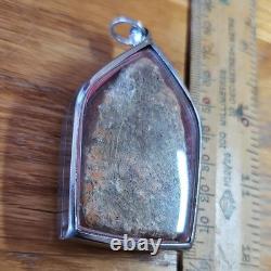 Thai Buddha Khun Phan Luck For Love For Men Amulet, Set In Stainless Steel Case