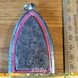 Thai Buddha Khun Phan Luck With Love For Men Amulet, Set In Stainless Steel Case