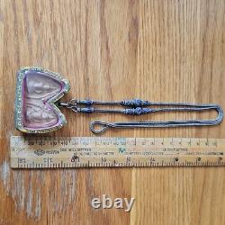 Thai Buddha Khun Phan Phim Pai Koo Amulet, Set In Antique Real Silver Case