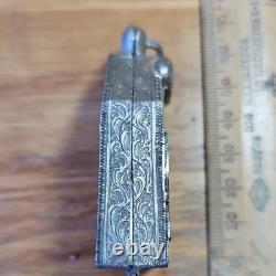 Thai Buddha Khun Phan Powerful Amulet, Set In Antique Real Silver Case