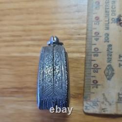 Thai Buddha L P Ngern Phim Keeta Statue In Handmade Real Silver Case