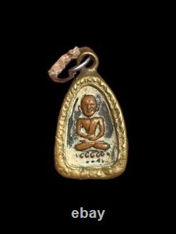 Thai Buddha LP Thuad Wat Chang Hai Miniature Amulet Nang Kwak Behind Ajarn Tim 2