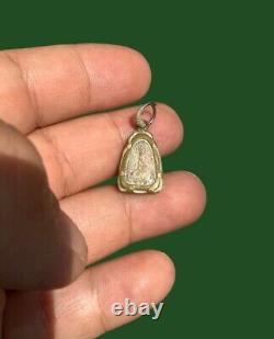 Thai Buddha LP Thuad Wat Chang Hai Miniature Amulet Nang Kwak Behind Ajarn Tim 2