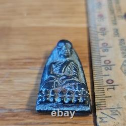 Thai Buddha Lp Thuad set in old Beautiful case Protection Buddha