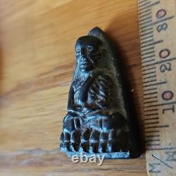 Thai Buddha Lp Thuad set in old Beautiful case Protection Buddha