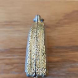 Thai Buddha Lp Thuad set in old antique case Protection Buddha