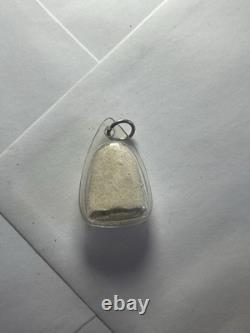 Thai Buddha Phra Pidta Amulet Powder Pendant in Waterproof Case