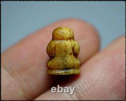 Thai Buddha Phra Pidta Mahalaruayrom Talisman Amulet Fortune Wealth Prosperity