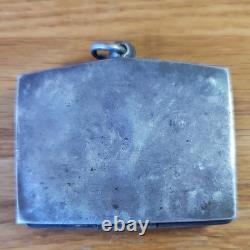 Thai Buddha Reclining Rare Set In Silver Antique Case