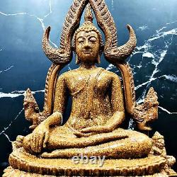 Thai Buddha Statue Amulet Roof Tile Fiber Glass Chinnaraj Mass Chant 30cm #16493