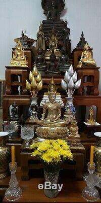 Thai Buddha The Emperor Statue Talisman Protection Life Good Luck Thailand