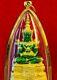 Thai Emerald Buddha 18K Pendant Holy Amulet Auspicious Carved Solid Fine Jewelry