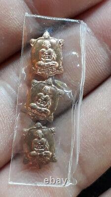 Thai Genuine LP LIEW Phim Small Amulet Buddha Money Good Lucky Real Talisman