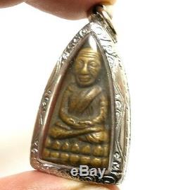 Thai Life Protection Buddha Rare Amulet Lp Tuad Thuad Wat Changhai Lucky Pendant