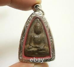 Thai Magic Warrior Real Amulet Powerful Pendant Lp Boon Buddha Win All Obstacle
