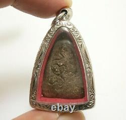 Thai Magic Warrior Real Amulet Powerful Pendant Lp Boon Buddha Win All Obstacle