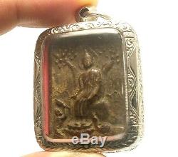 Thai Miracle Amulet Remove Obstacle Pendant Lp Boon Lord Buddha Bless All Living