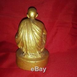 Thai Phra LP Koon Statue Wat Banrai Buddha Amulet Talisman Magic Luck Monk Holy