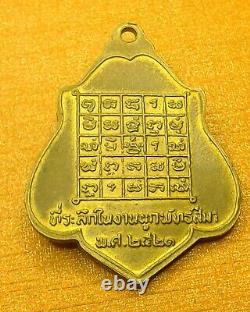 Thai-Phra-LP-Kuay-Monk-Wat -2521 -year-b-e-Talisman-Mercy-Buddha-Amulet Rare old