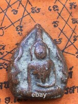 Thai Phra Nang Phaya GenuineThailand Amulet Buddha Money Locky Kru Wang Brown A