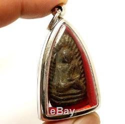 Thai Powerful Success Amulet Pendant Lp Boon Phra Rod Cross Over Obstacle Buddha