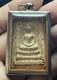 Thai Somdej Buddha Powder Amulet in Stainless Steel Case Buddhist Pendant