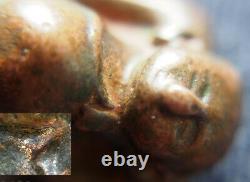 Thai amulet Happy Buddha (Pra Sang kachai) Ancient Style of Chiang-sang image