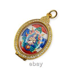 Thai amulet Rian Phra Nakprok Grant wishes Protection Buddha Charm Authentic