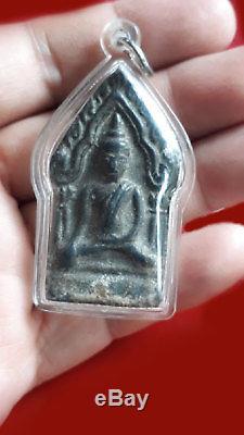 Thai ancient buddha amulet phra khun paen Kru Wat Phra Sri Mahathat, Suphanburi