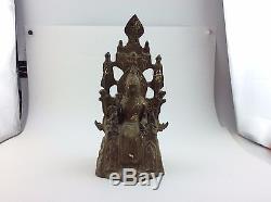 Thai buddha amulet old Statue buddha Lopburi Buddhist art antique gorgeous L/792