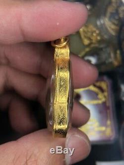 Thai buddha amulet pendant 21k Real gold