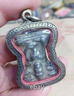 Thai buddha amulet phra Mahesorn wat pasemahatad silver case powerful pendant