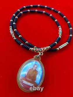 Thai buddha amulet phra lp pina wat sanomral powerful pendant
