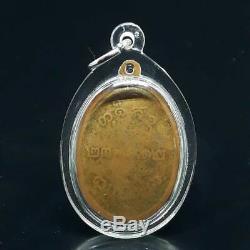 Thailand Old Rare Copper 1st Model Rian LP PHANG BE. 2512 Thai Buddha Amulet